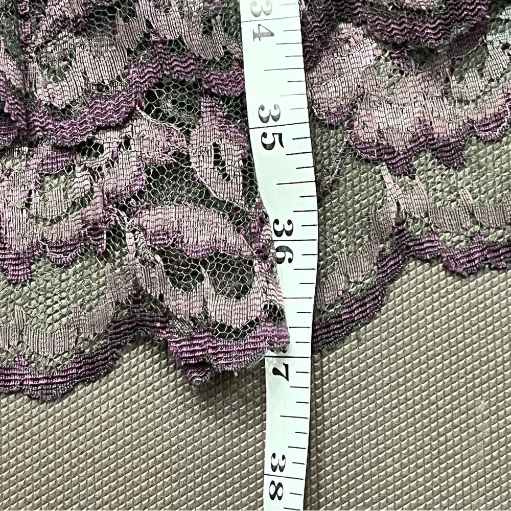 Vintage Dress Lace‎ Babydoll Y2K Empire L Made USA Purple Fairy Aqua Whimsigoth - Picture 5 of 12